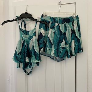 Lulus tropical two piece set medium